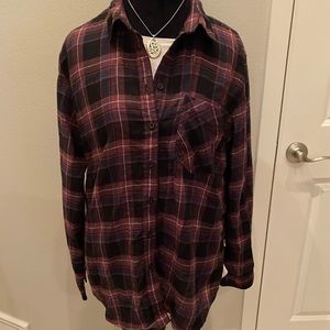 Garage Boyfriend fit flannel button down